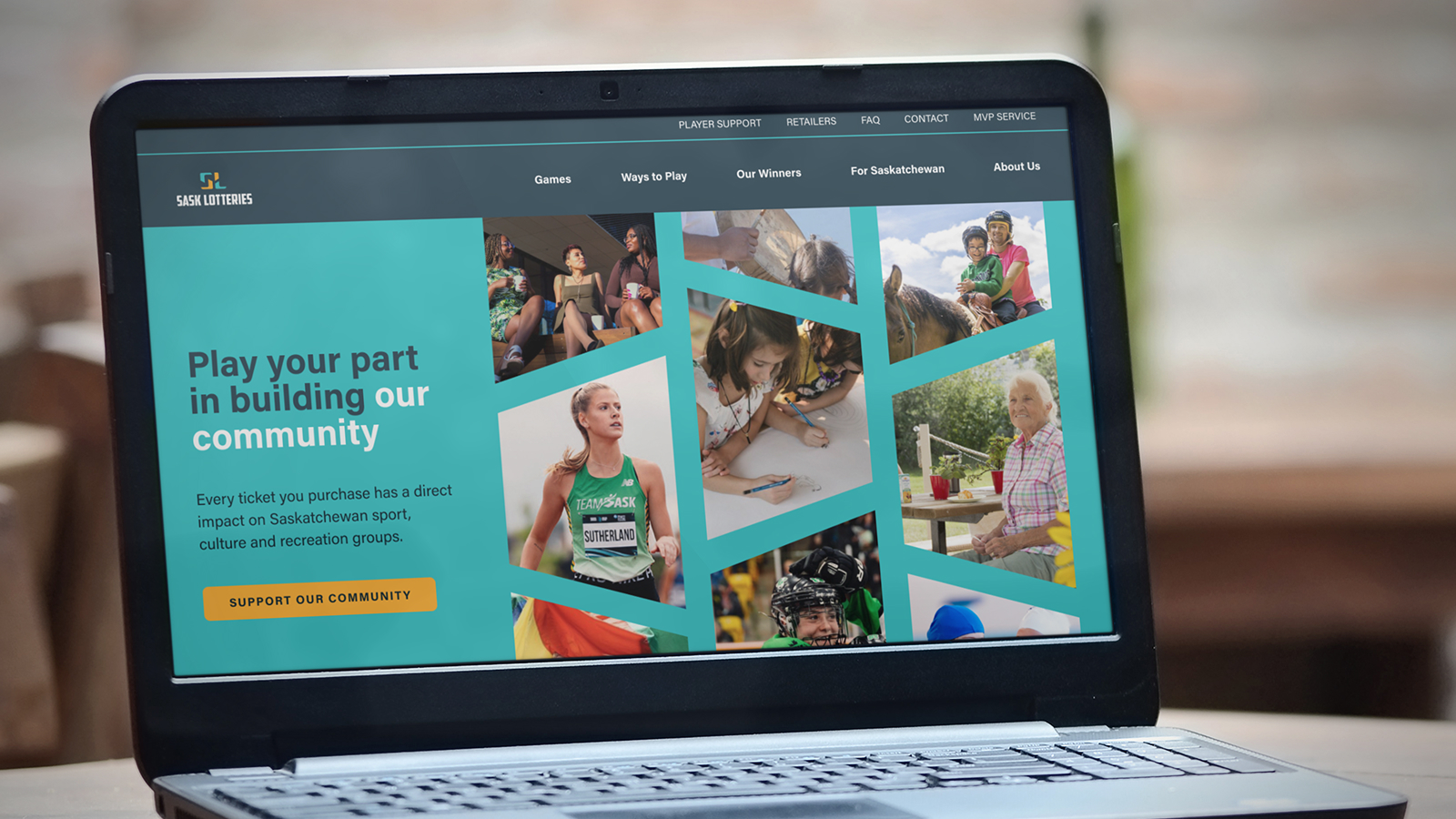 Making a lottery website vibrant, modern, and usable